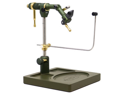 Renzetti Master Vise with Deluxe Base - Green Anodized Finish Fly Tying Vises