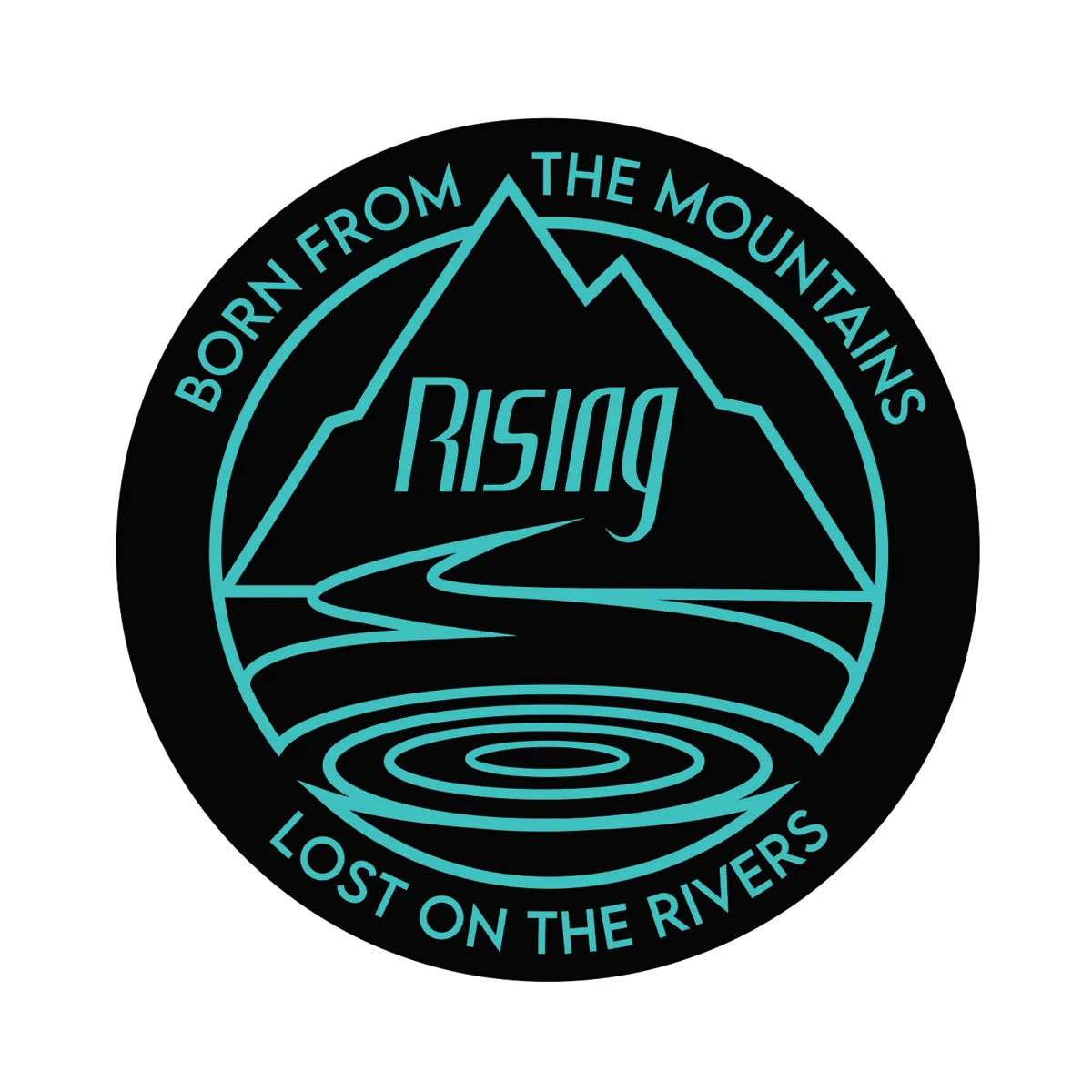 Rising Decals Born & Lost- Blue Stickers