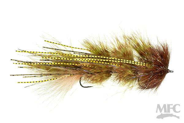 Schultzy's Mini Cold Water Nut Light Skulpin / 4 Warmwater Flies