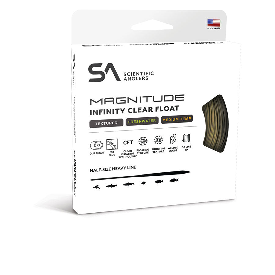 Scientific Anglers Magnitude Textured Infinity Clear Float Head Fly Line Fly Line