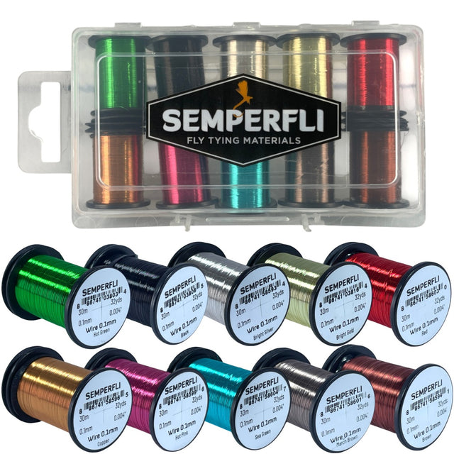 Semperfli 0.1mm Wire Collection Wires, Tinsels