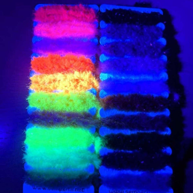 Semperfli EggStatic Egg Fritz 8mm Multicard Naturals & Attractor Colors Chenilles, Body Materials