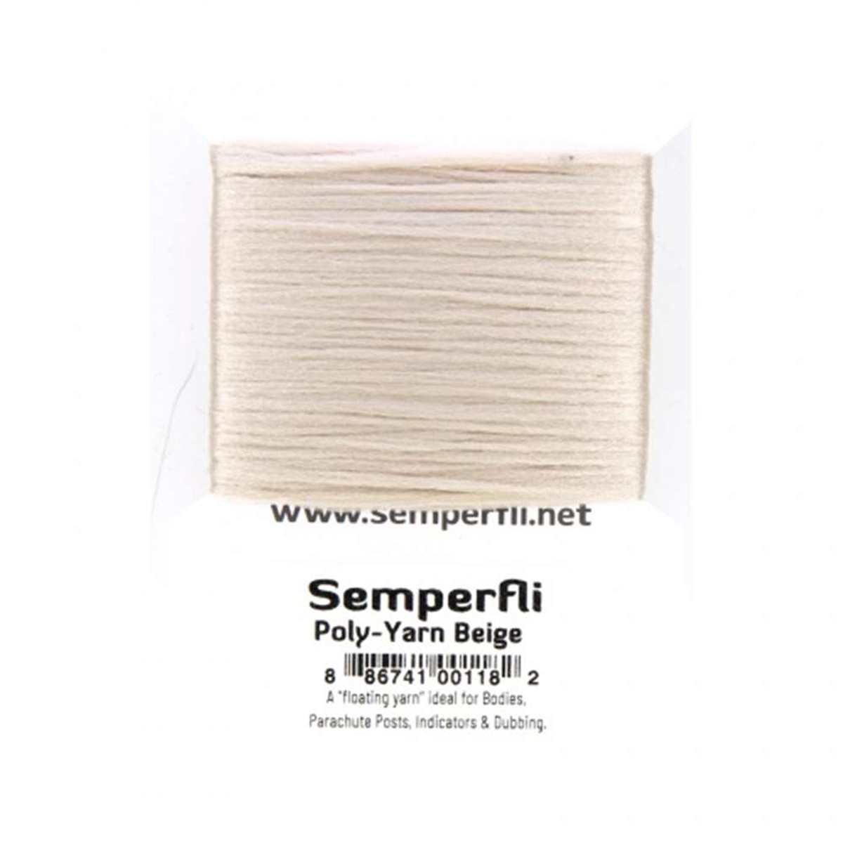 Semperfli Poly-Yarn Beige Chenilles, Body Materials