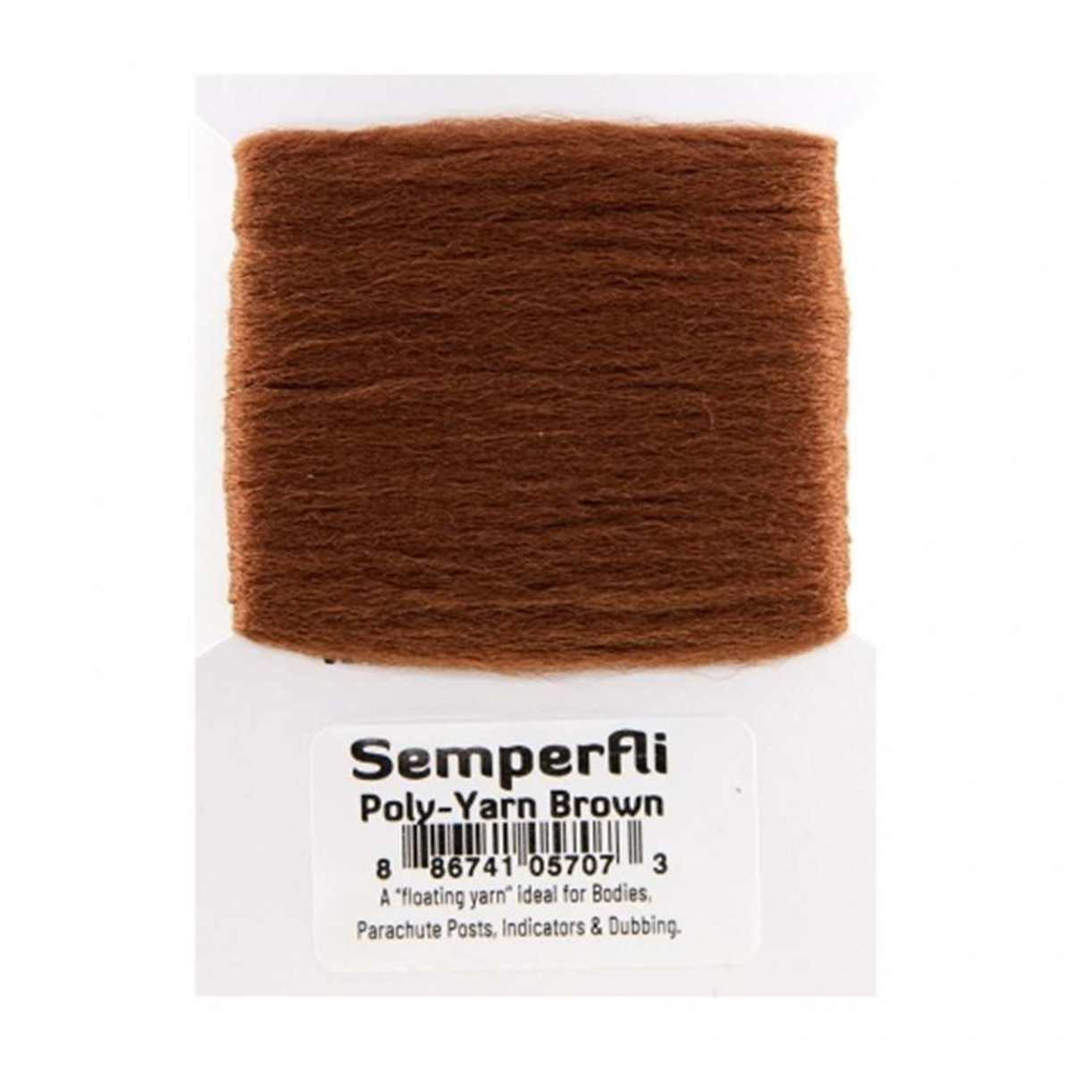 Semperfli Poly-Yarn Brown Chenilles, Body Materials