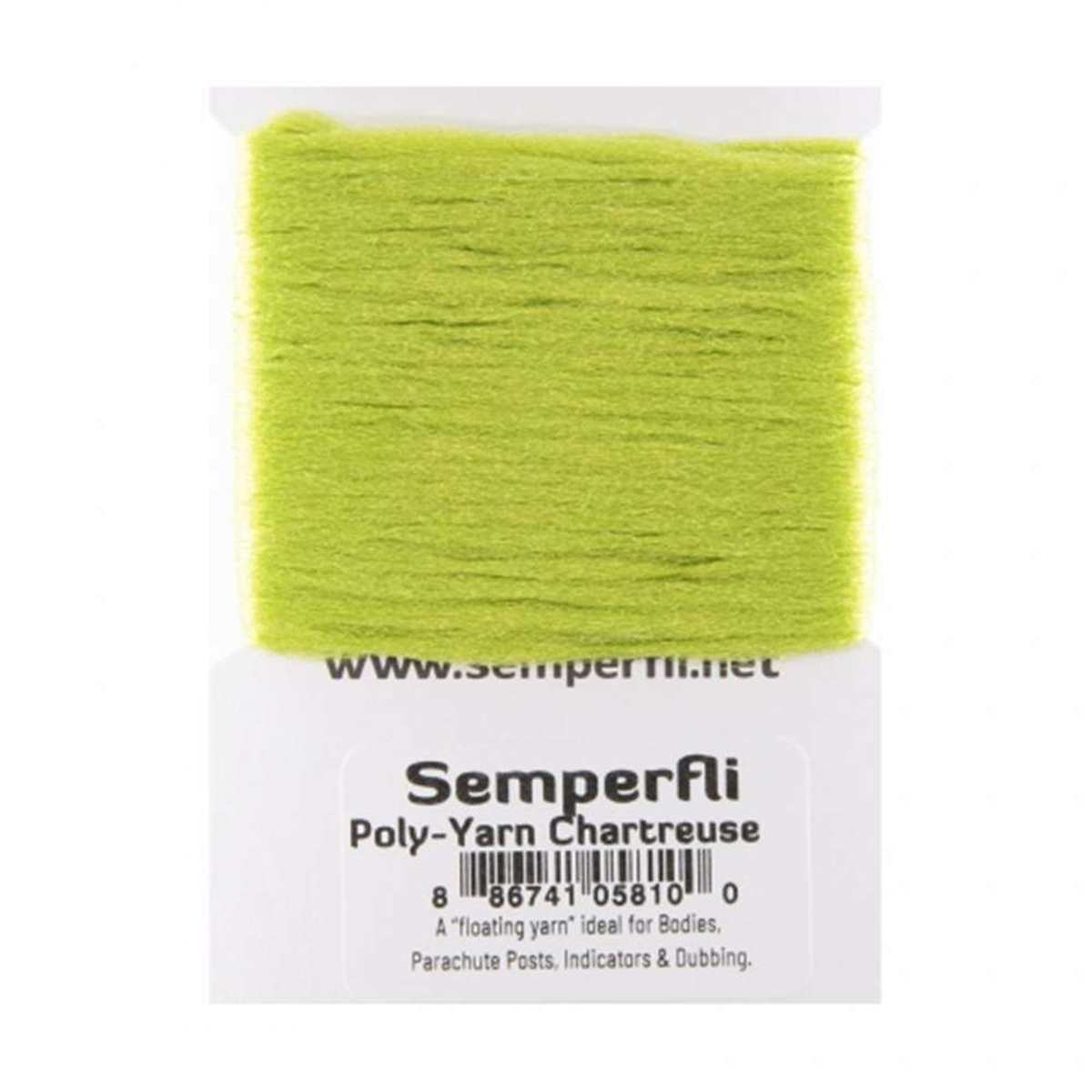 Semperfli Poly-Yarn Chartreuse Chenilles, Body Materials