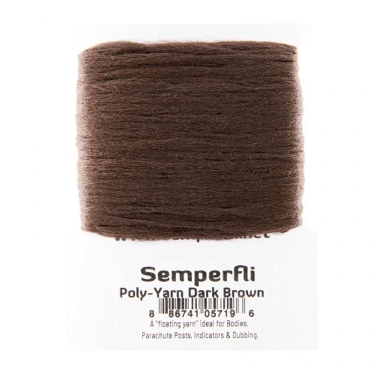 Semperfli Poly-Yarn Dark Brown Chenilles, Body Materials