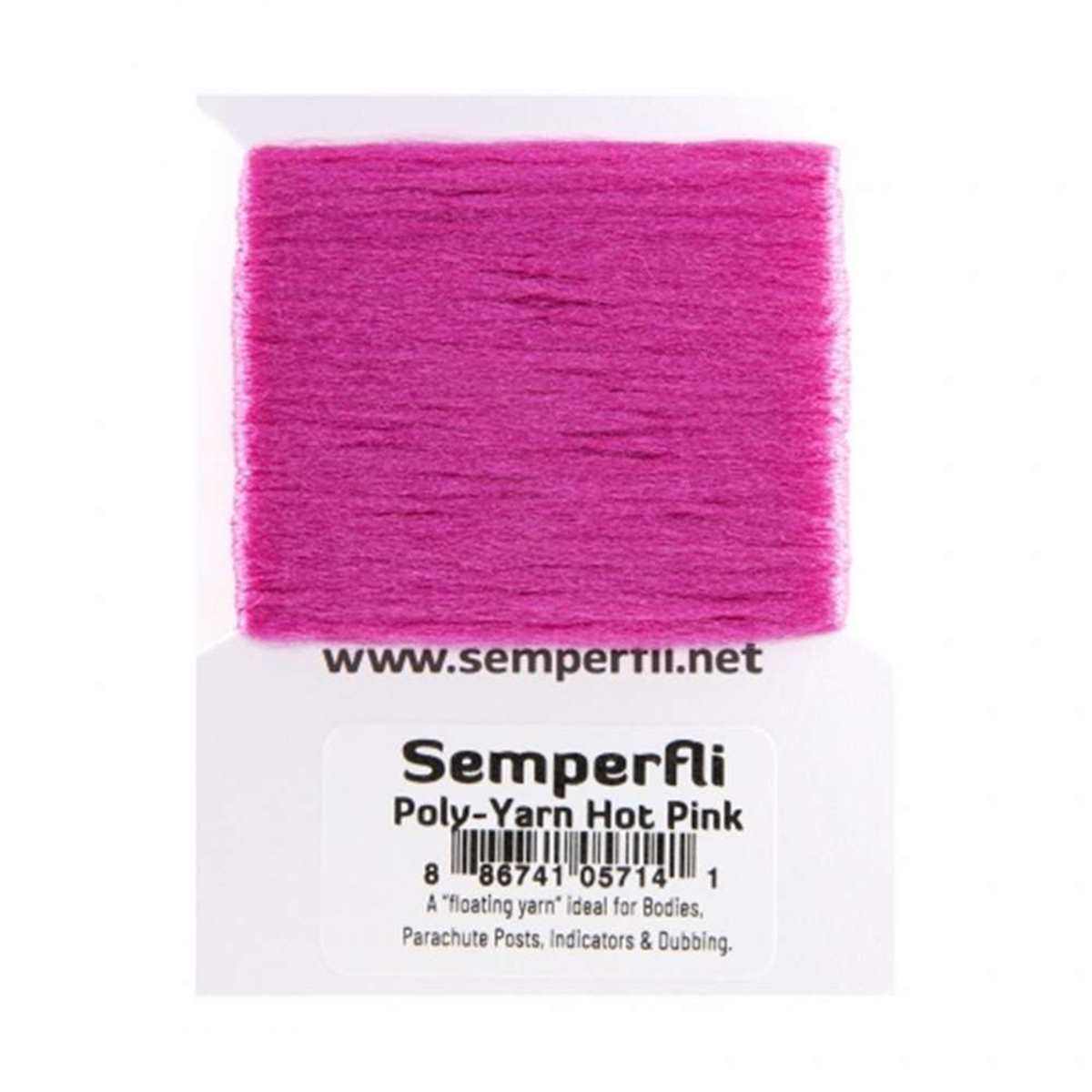 Semperfli Poly-Yarn Hot Pink Chenilles, Body Materials