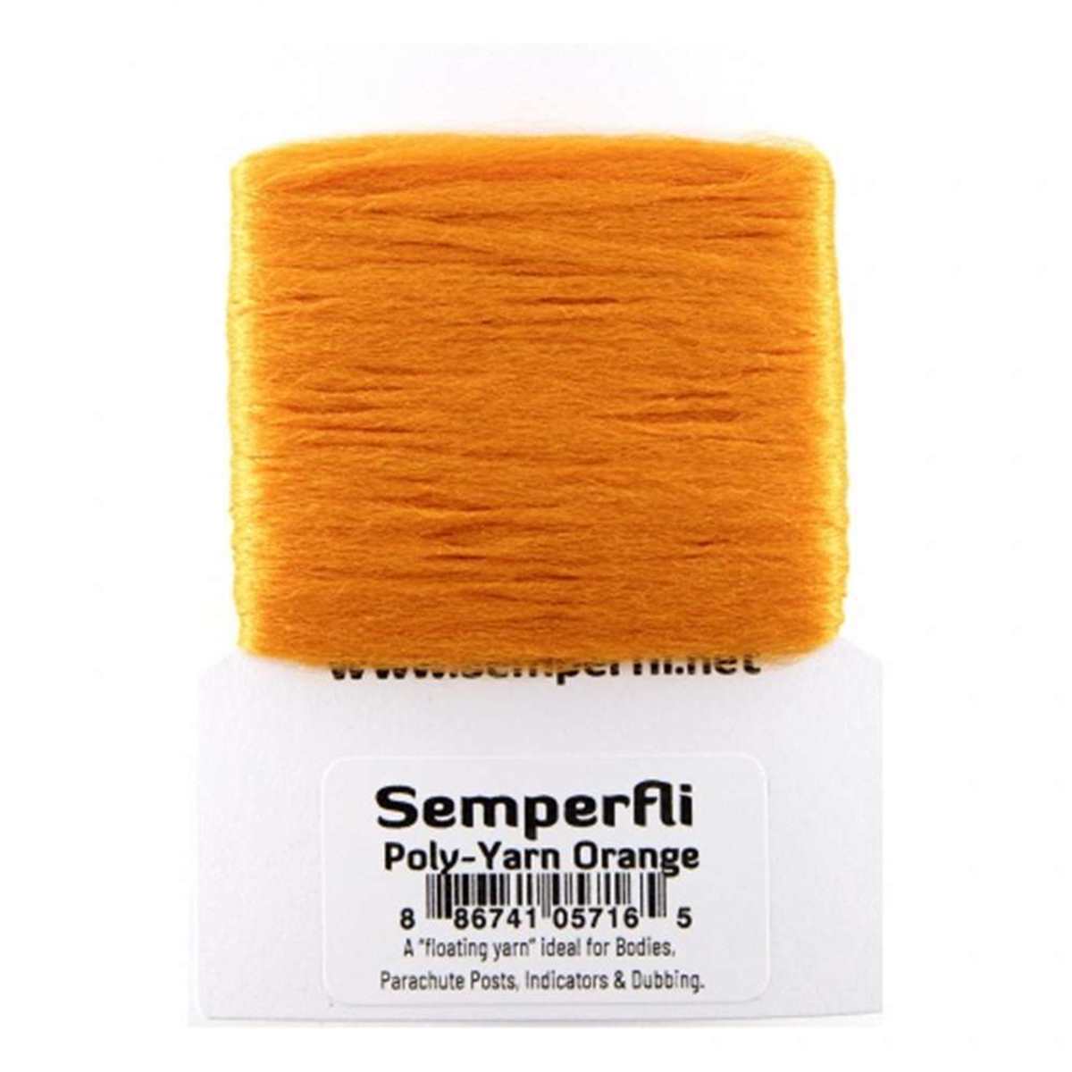 Semperfli Poly-Yarn Orange Chenilles, Body Materials