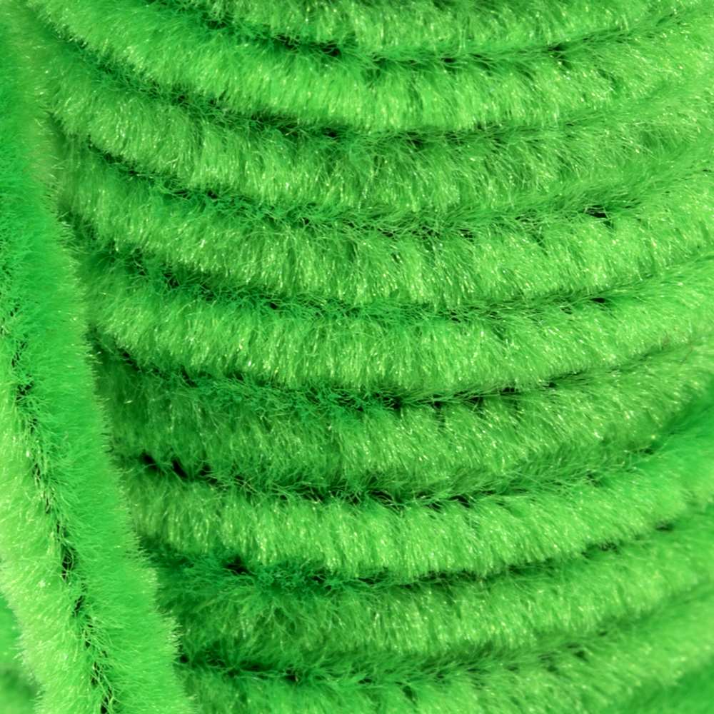 Semperfli Worm Chenille Fl Green / Sparkle Chenilles, Body Materials
