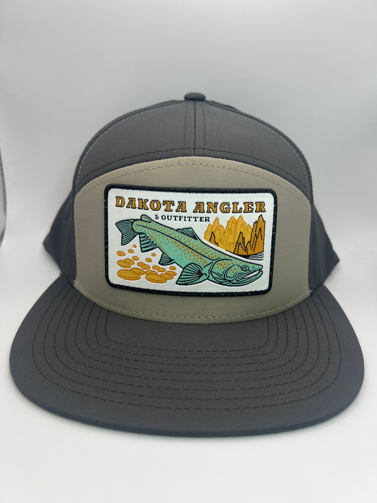 Shop Logo Patch 7 Panel Performance Cap Gravel - Basalt Hats, Gloves, Socks, Belts