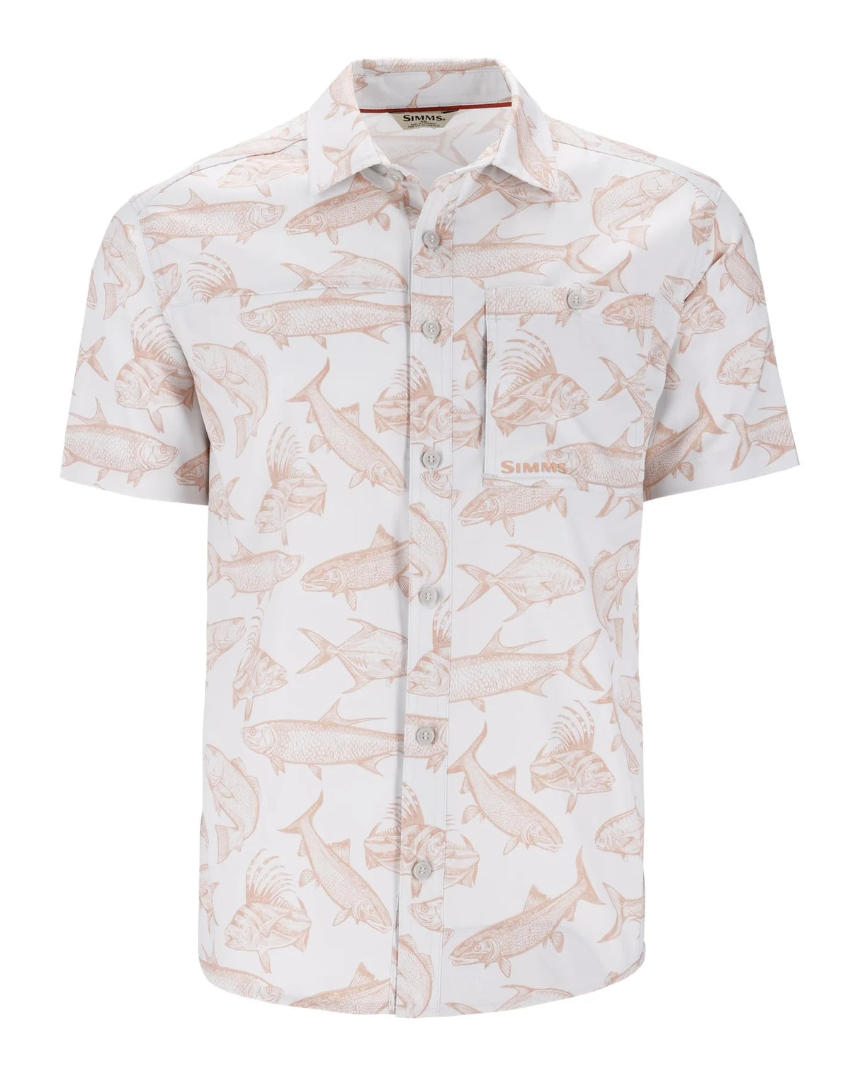 Simms M's Challenger SS Shirt Saltwater Cloud / M