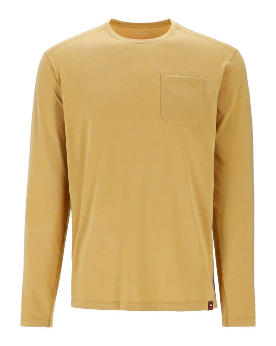 Simms Men's Glades Crew Baltic Amber Heather / M Clothing