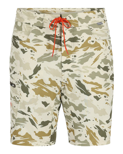 Simms Men's Seamount Board Shorts Ghost Camo Stone / 34W Clothing