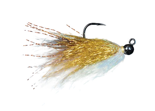 Solitude Sparkle Minnow Jig Natural / 8 Trout Flies