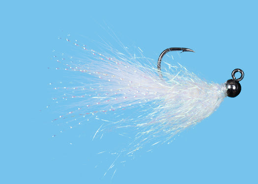 Solitude Sparkle Minnow Jig Pearl / 8 Trout Flies