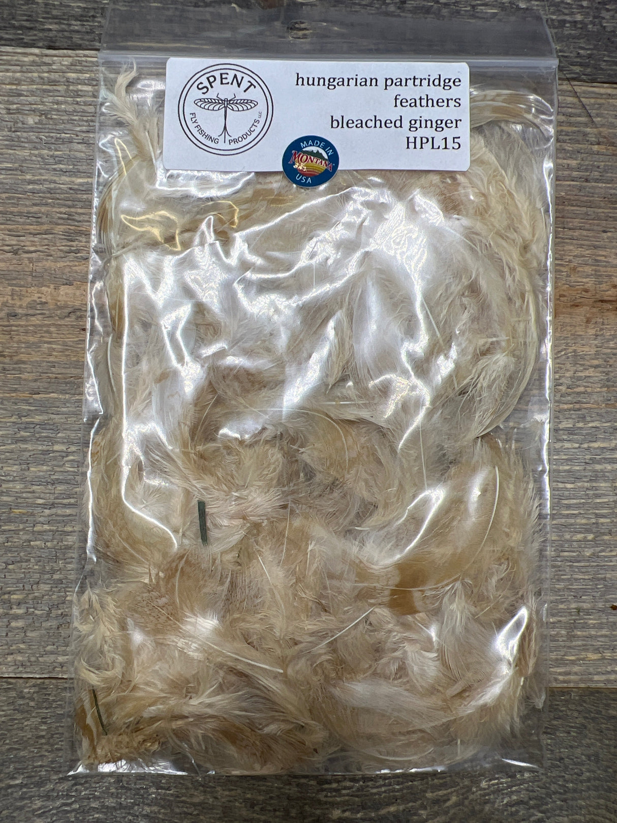 Spent Fly Fishing Hungarian Partridge Feathers Bleached Ginger Partridge Feathers