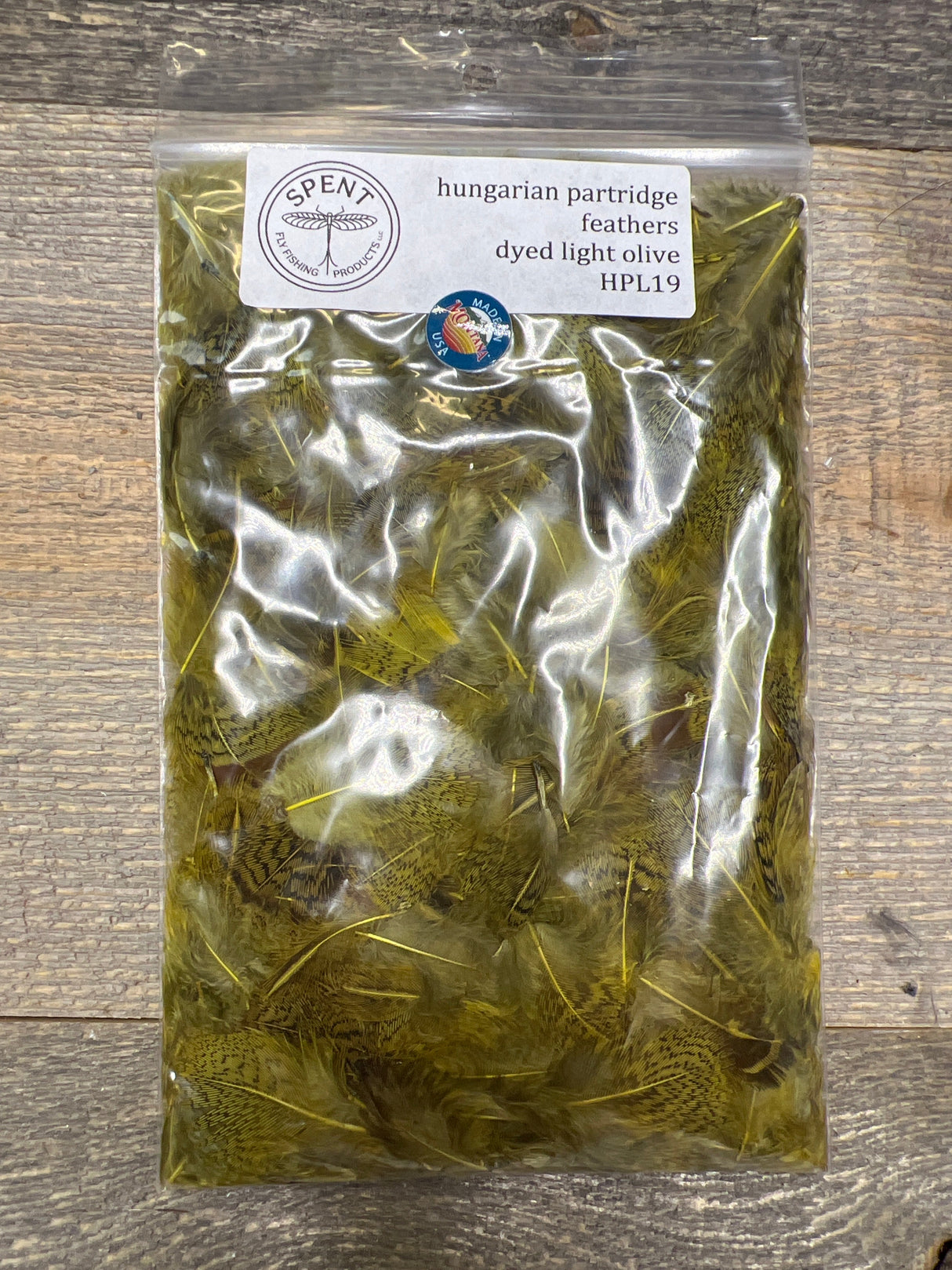 Spent Fly Fishing Hungarian Partridge Feathers Light Olive Partridge Feathers