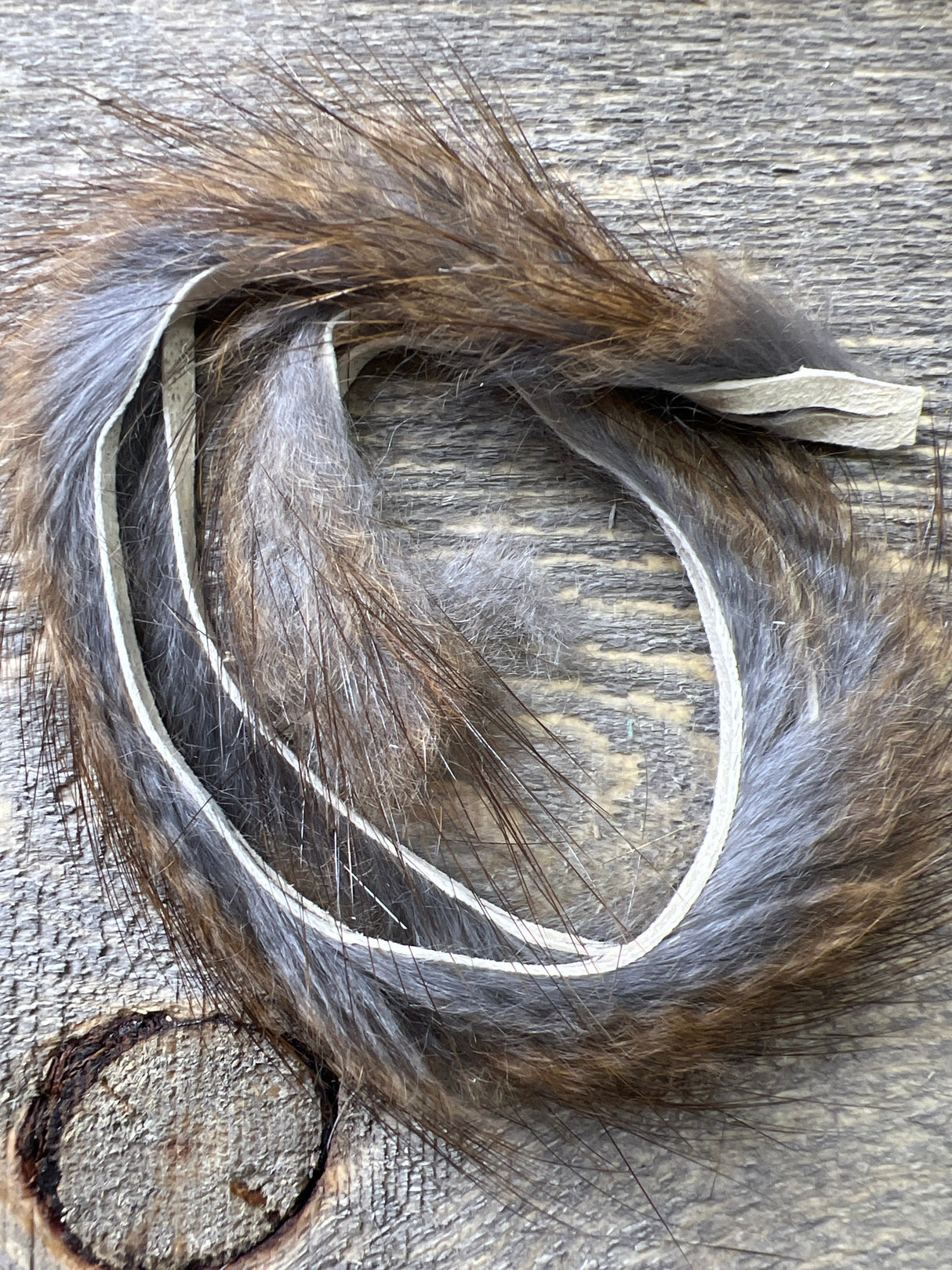 Spent Fly Fishing Muskrat Zirdle Strips Natural Misc. Hair & Fur