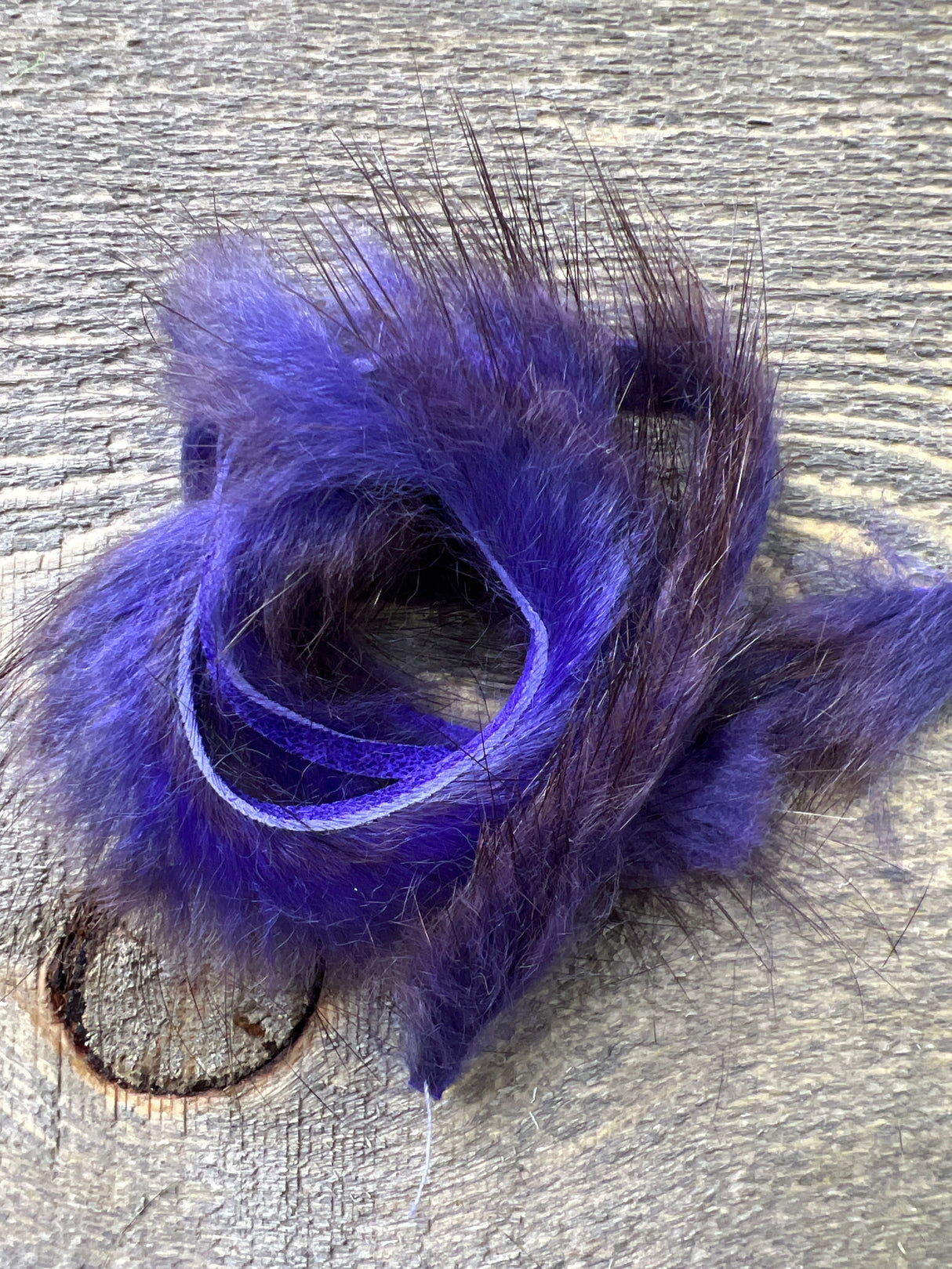 Spent Fly Fishing Muskrat Zirdle Strips Purple Misc. Hair & Fur