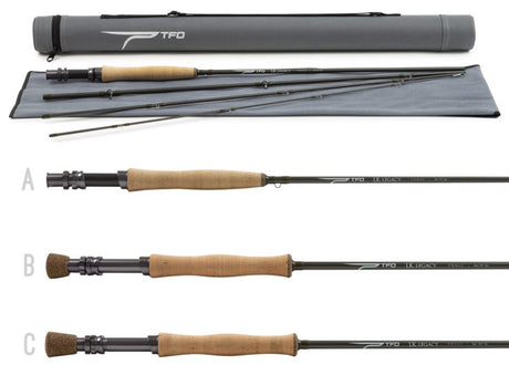 TFO LK Legacy Fly Rod 3 wt. 8'0" 4 pc. Fly Rods