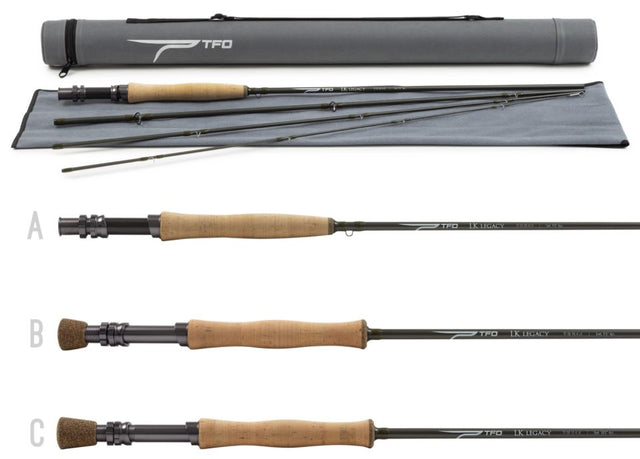 TFO LK Legacy Fly Rod 3 wt. 8'0" 4 pc. Fly Rods