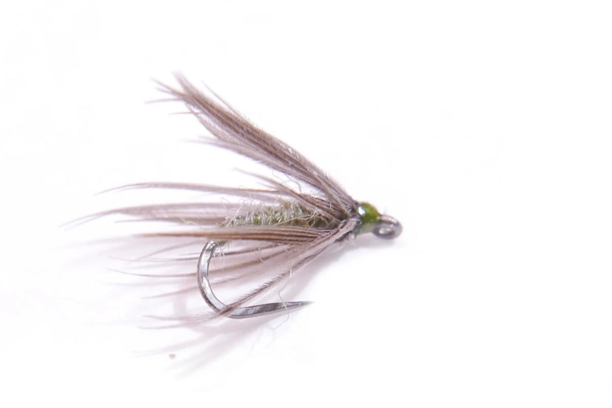 The Little Olive Soft Hackle (size 18, Flies) Flies