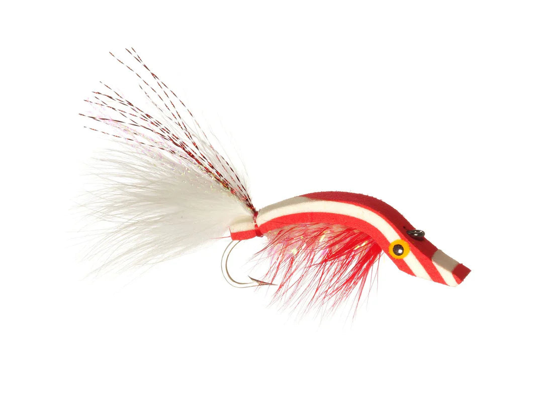 Tullis' Wiggle Bug Red/White / 1/0 Flies