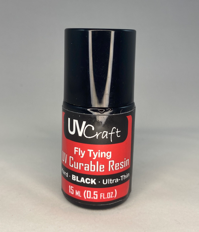 UV Craft Black Ultra-Thin UV Resin - .5 fl.oz. Brush Bottle Cements, Glue, Epoxy