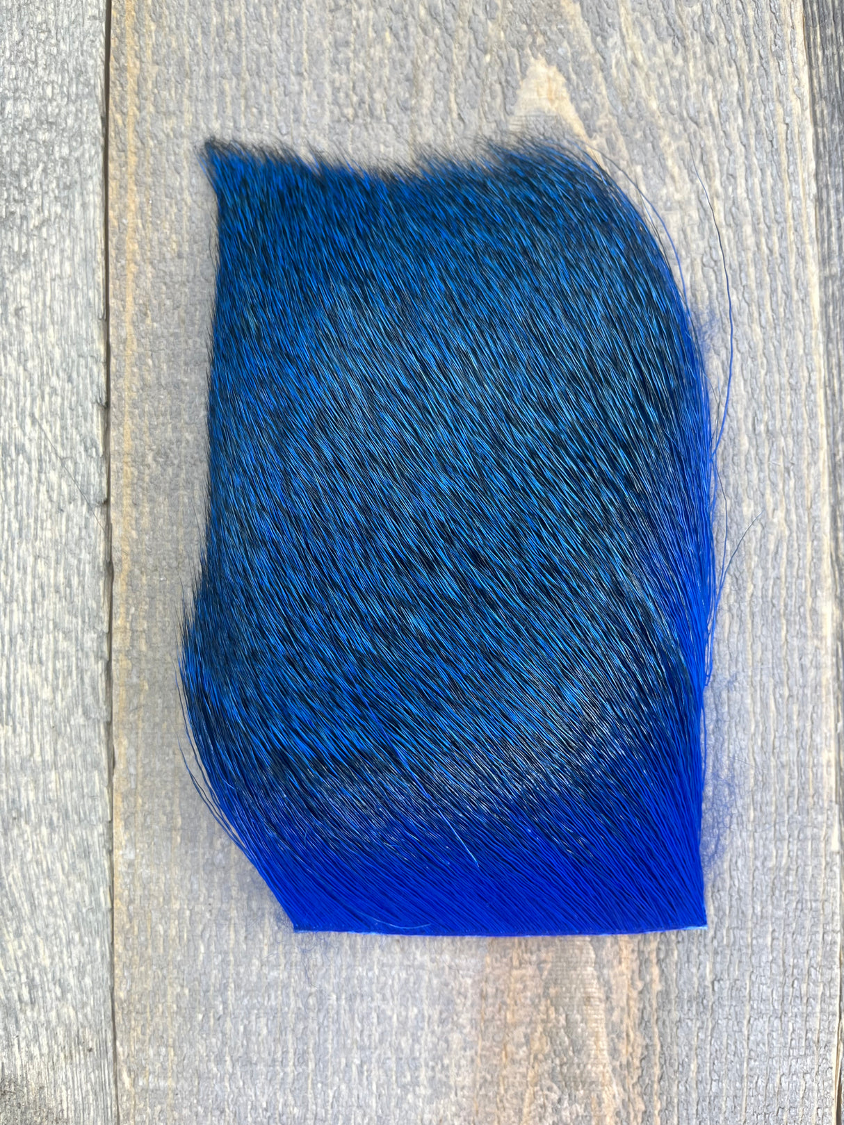Varner's Big Bug Deer Hair 3" x 4" Patch - Late Season Grade #1 Extreme Blue Deer Hair
