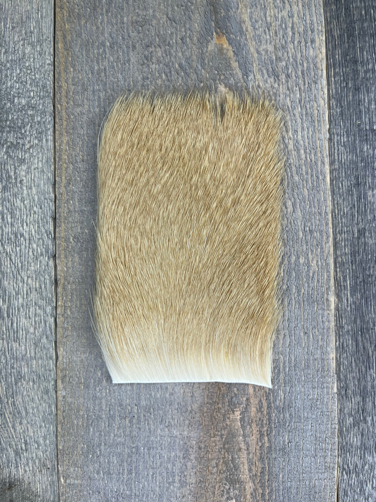 Varner's Big Bug Deer Hair 3" x 4" Patch - Late Season Grade #1 Ginger Bleach Deer Hair