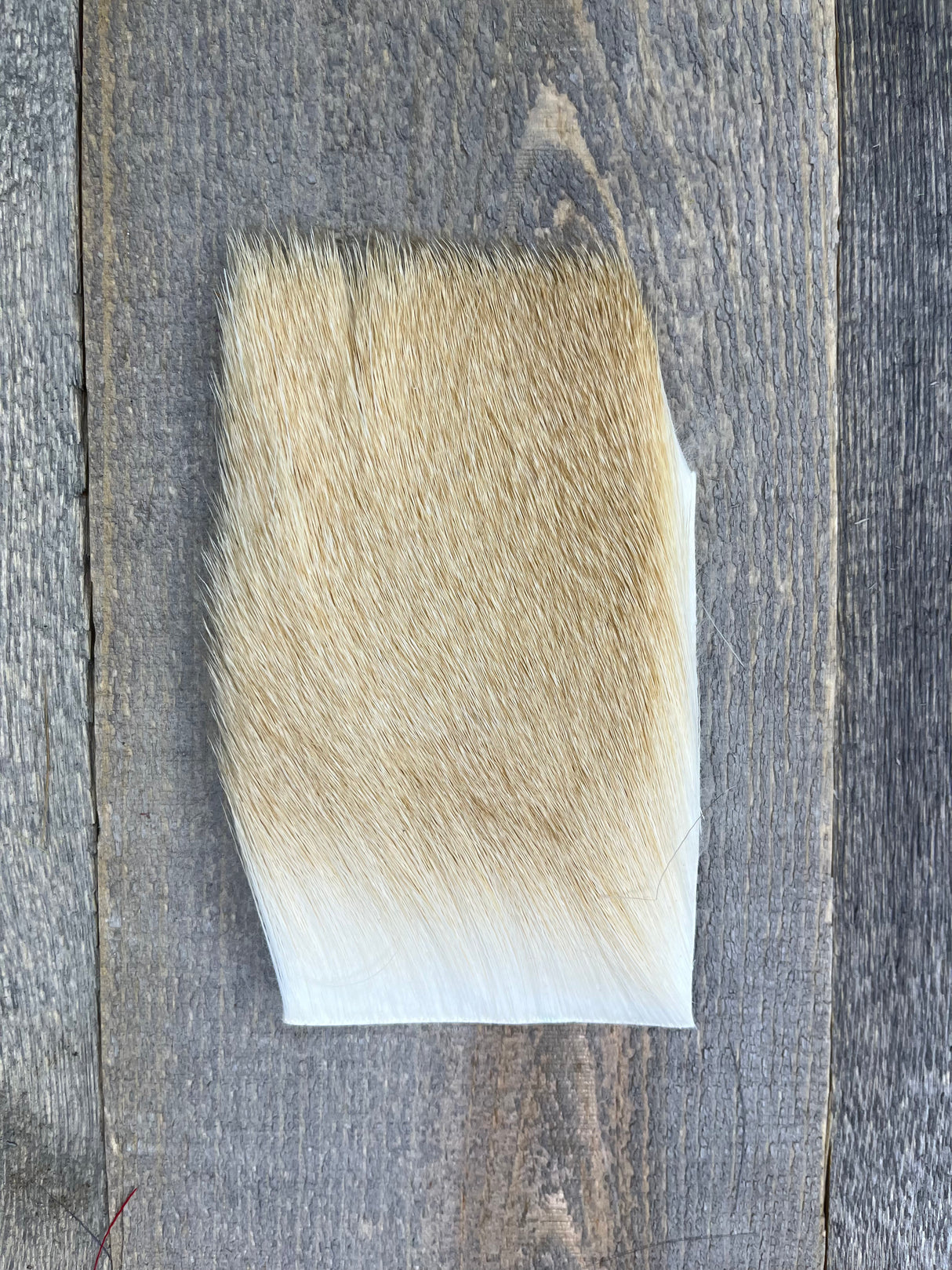 Varner's Big Bug Deer Hair 3" x 4" Patch - Mid Season Grade #1 Bleached Deer Hair