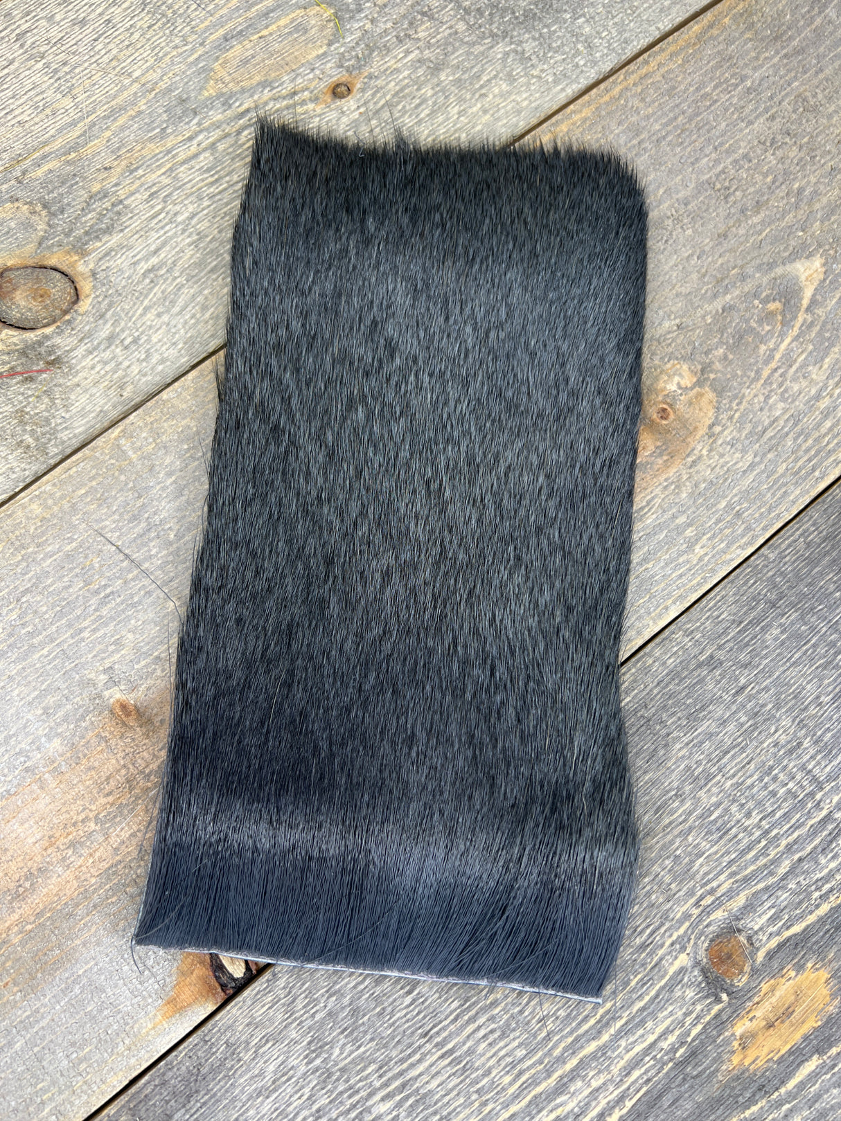 Varner's Big Bug Deer Hair 4" x 8" Patch - Late Season Grade #1 Charcoal Gray Deer Hair