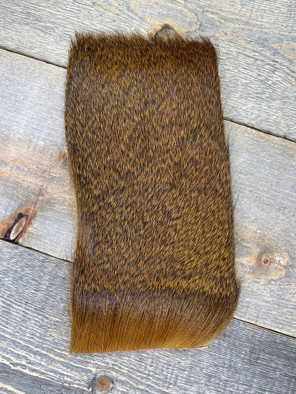 Varner's Big Bug Deer Hair 4" x 8" Patch - Late Season Grade #1 Copper Deer Hair