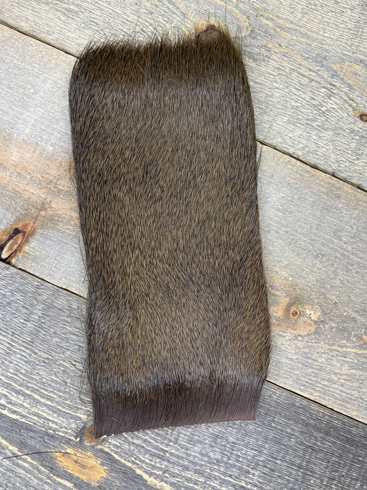 Varner's Big Bug Deer Hair 4" x 8" Patch - Late Season Grade #2 Brown Deer Hair