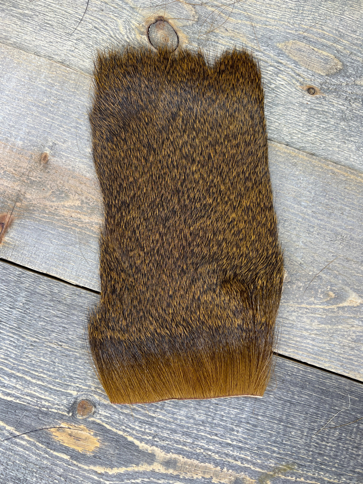 Varner's Big Bug Deer Hair 4" x 8" Patch - Late Season Grade #2 Copper Deer Hair