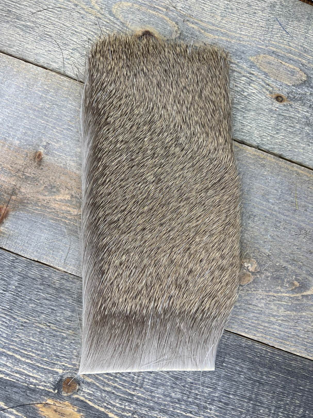 Varner's Big Bug Deer Hair 4" x 8" Patch - Late Season Grade #2 Natural Deer Hair