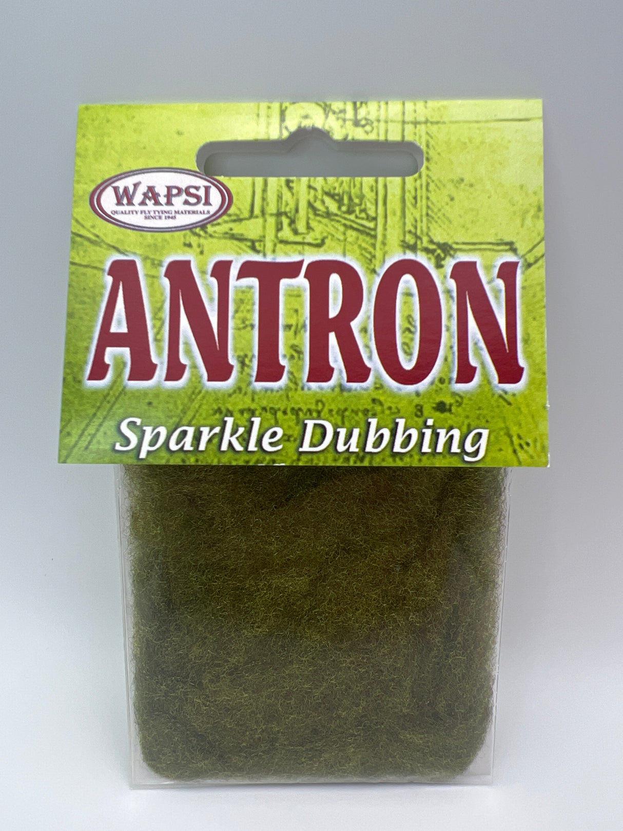 Wapsi Antron Sparkle Dubbing Medium Olive Dubbing