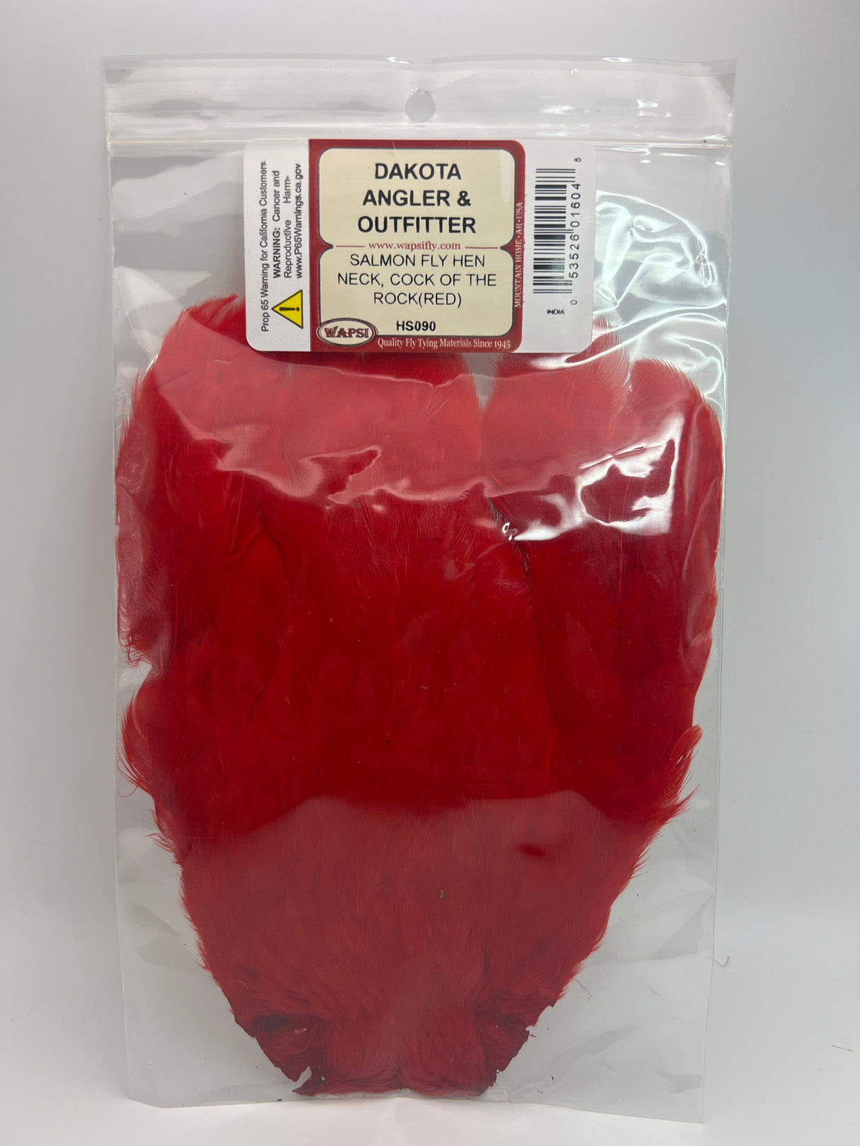 Wapsi Salmon Fly Hen Neck Cock Of The Rock (Red) Hen Hackle