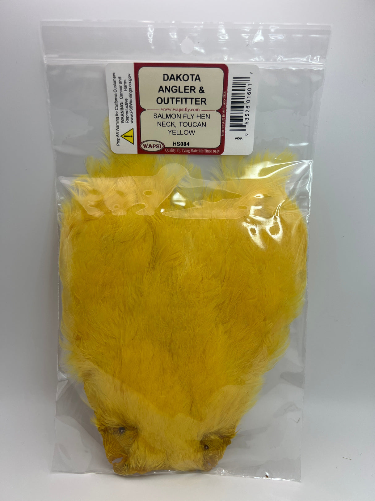 Wapsi Salmon Fly Hen Neck Toucan Yellow Hen Hackle