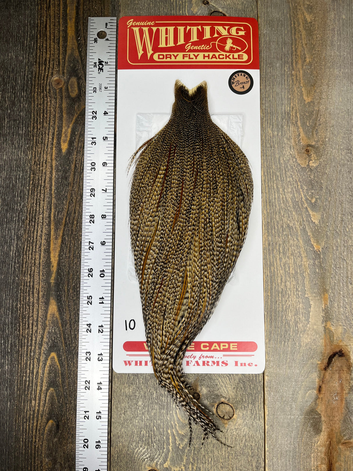 Whiting Bronze Cree Cape #10 Dry Fly Hackle