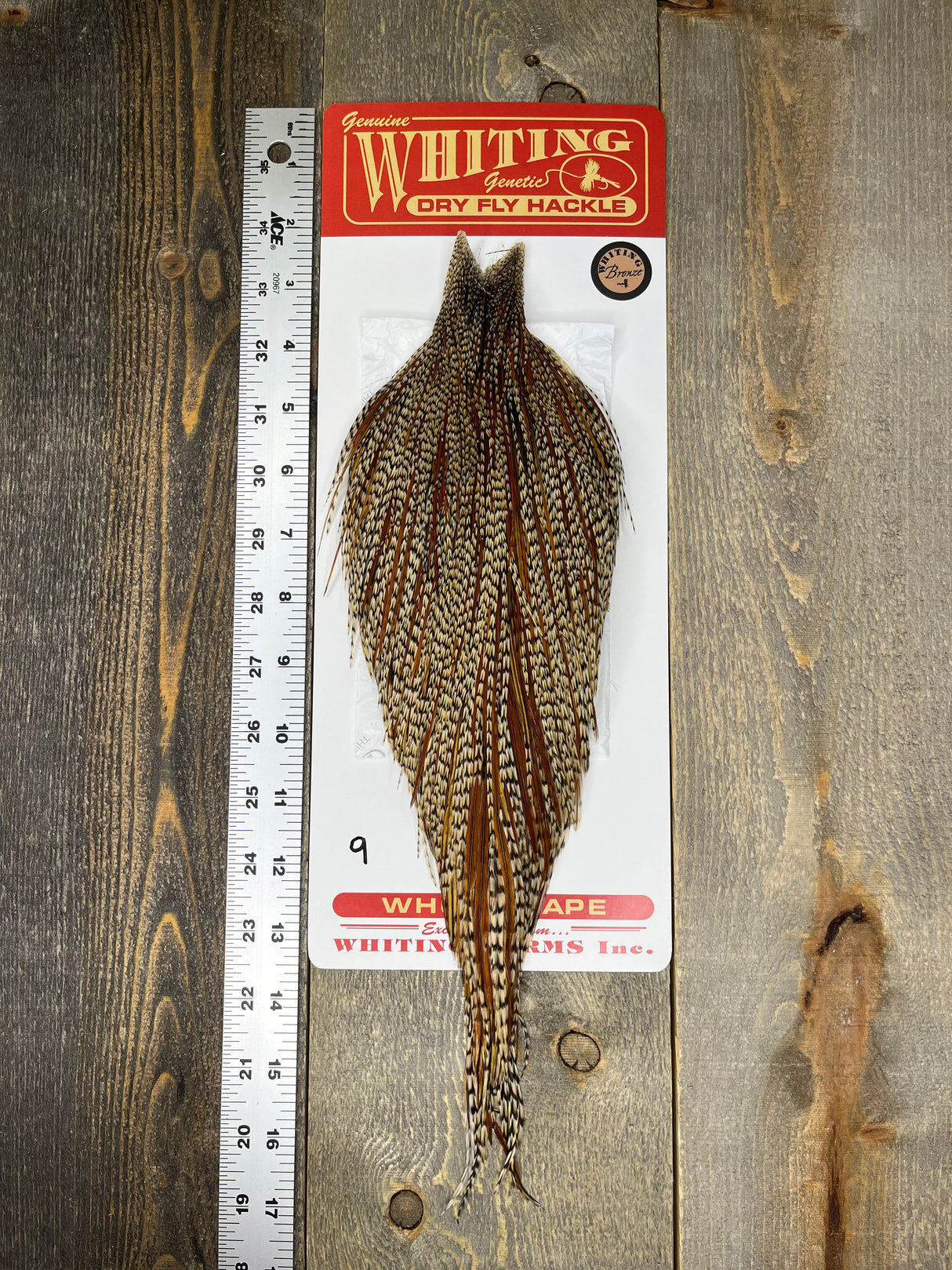 Whiting Bronze Cree Cape #9 Dry Fly Hackle