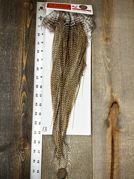 Whiting Bronze Grade Saddle Cree #13 Dry Fly Hackle