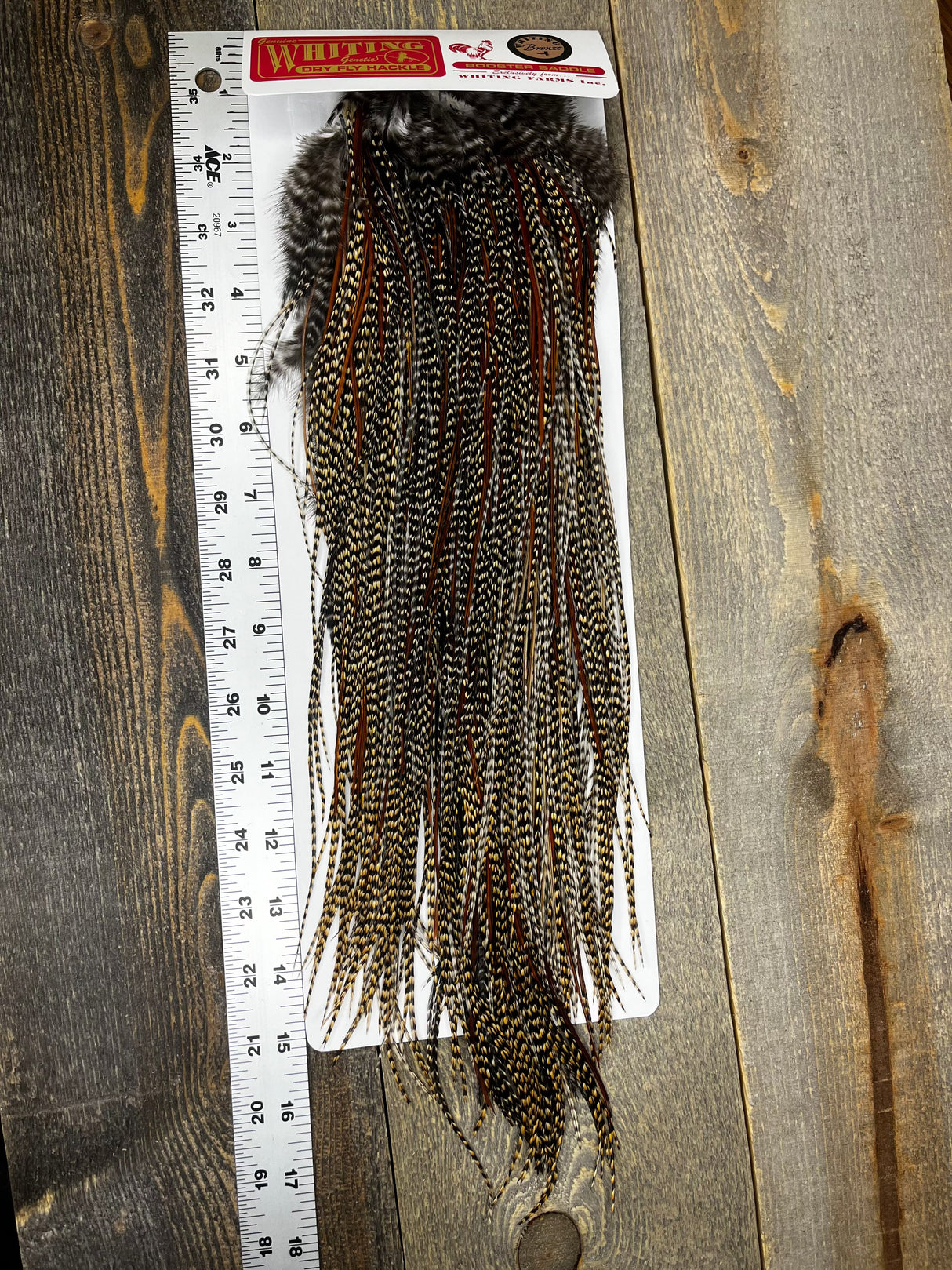 Whiting Bronze Grade Saddle Cree #3 Dry Fly Hackle