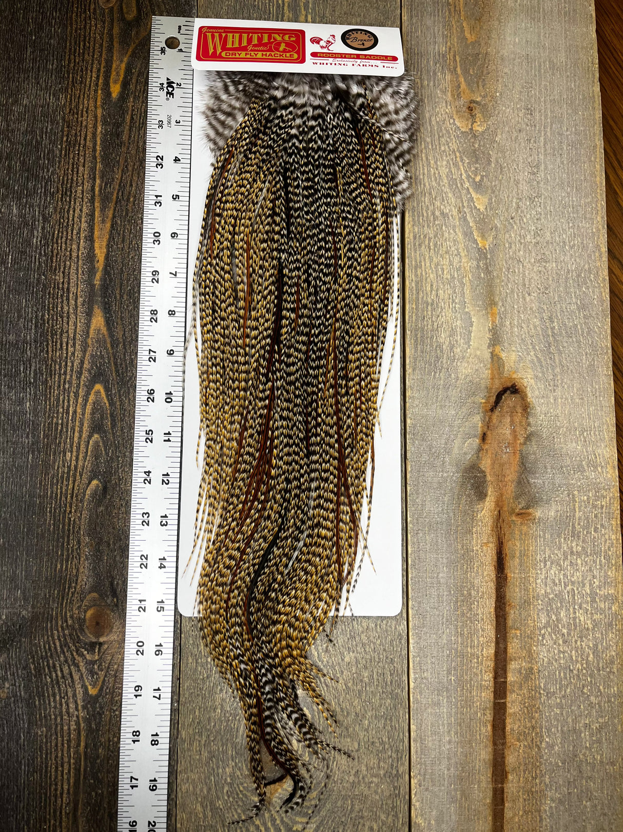 Whiting Bronze Grade Saddle Cree #5 Dry Fly Hackle