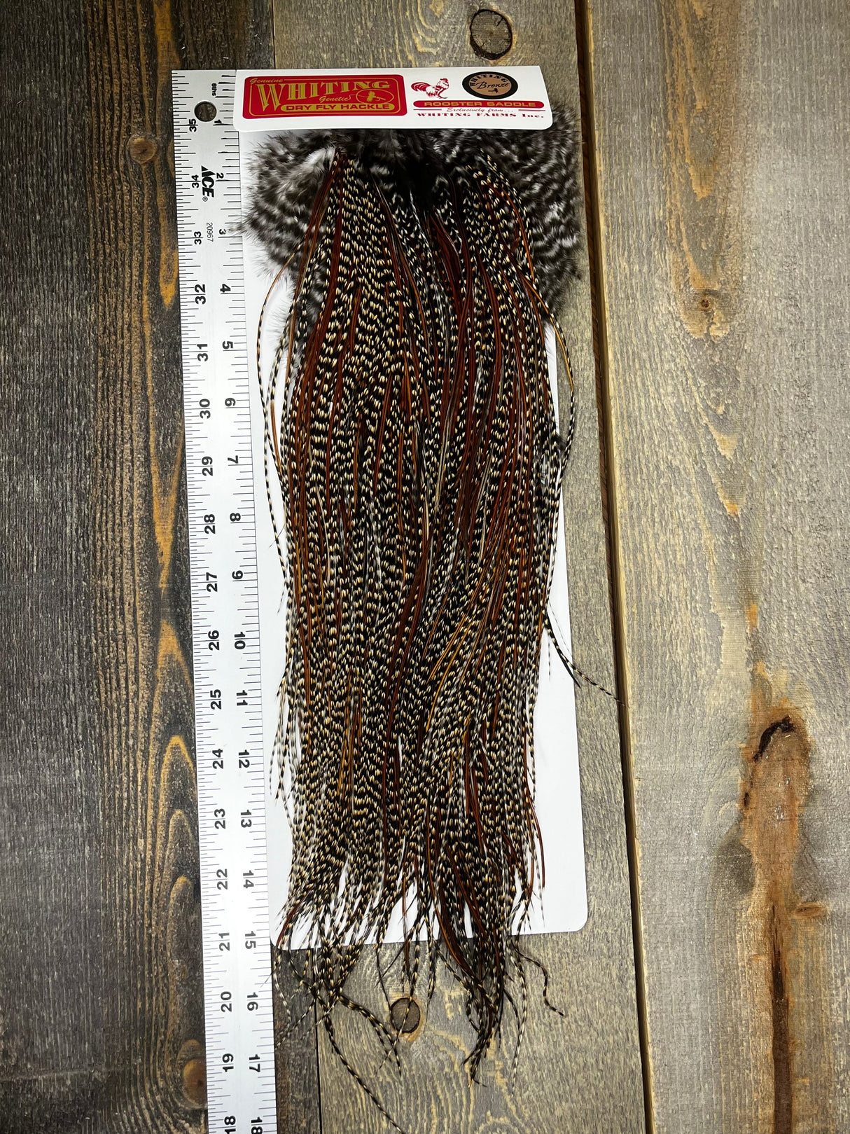 Whiting Bronze Grade Saddle Cree #6 Dry Fly Hackle