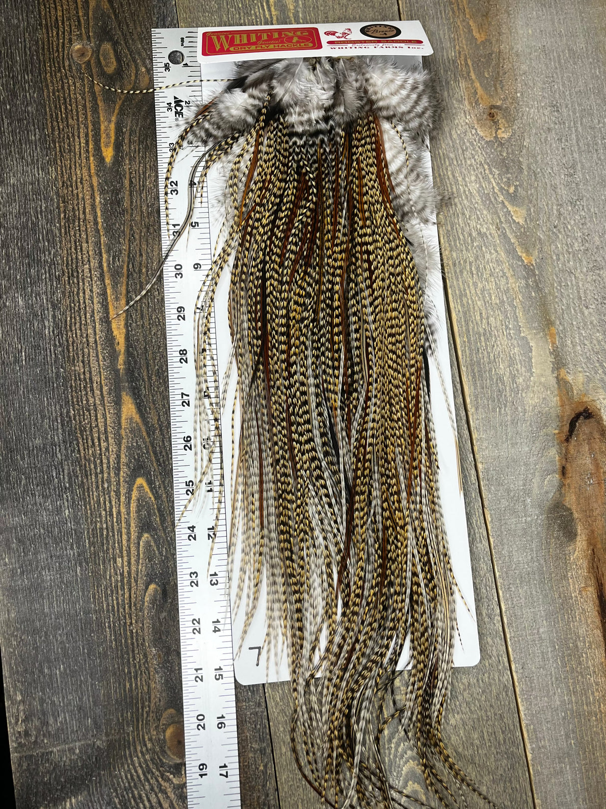 Whiting Bronze Grade Saddle Cree #7 Dry Fly Hackle