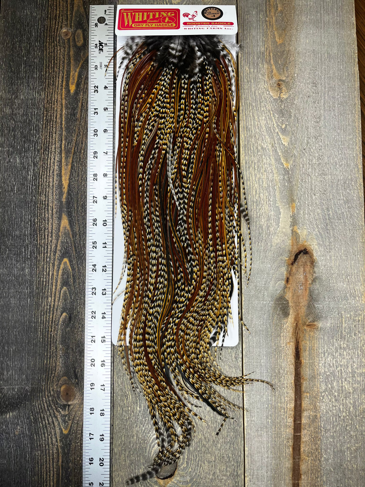 Whiting Bronze Grade Saddle Cree #8 Dry Fly Hackle