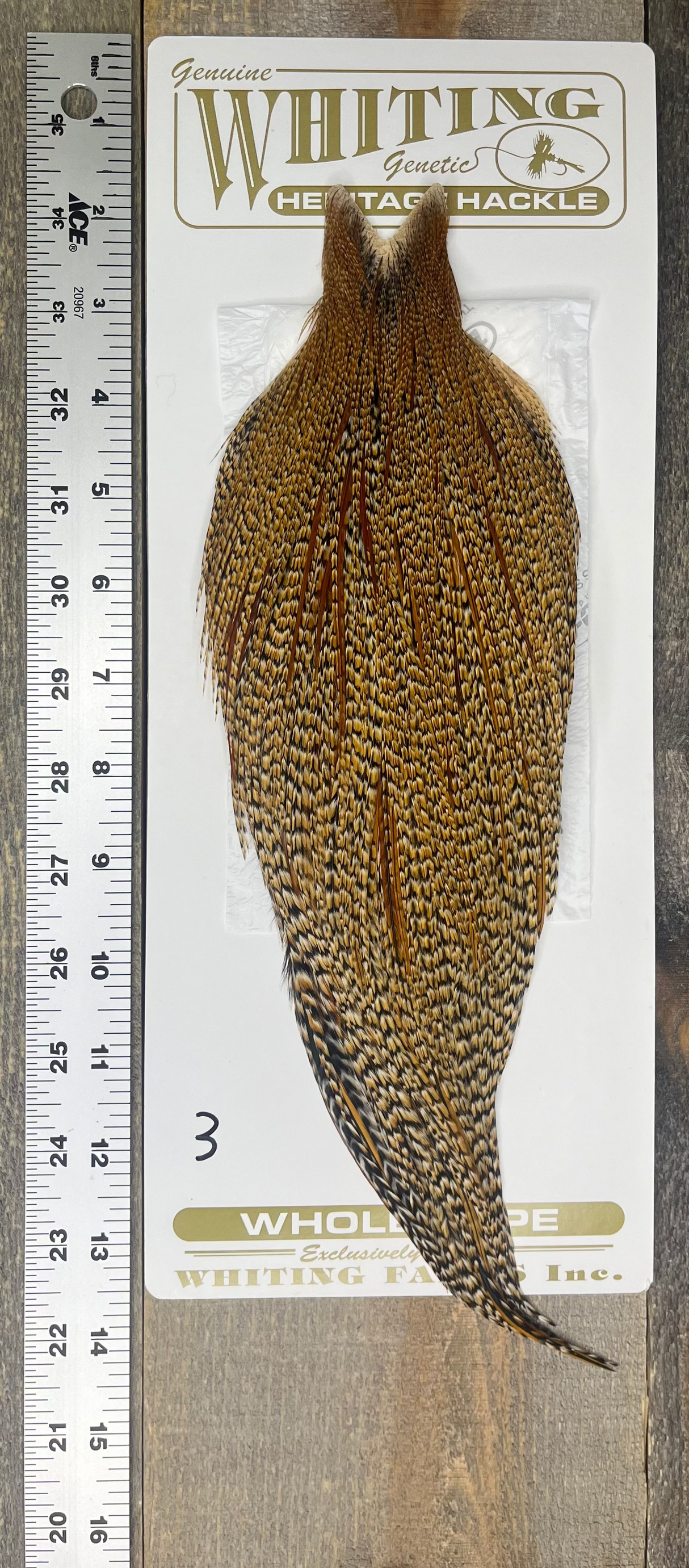 Whiting Heritage Cape Grade #1 - #03 Dry Fly Hackle