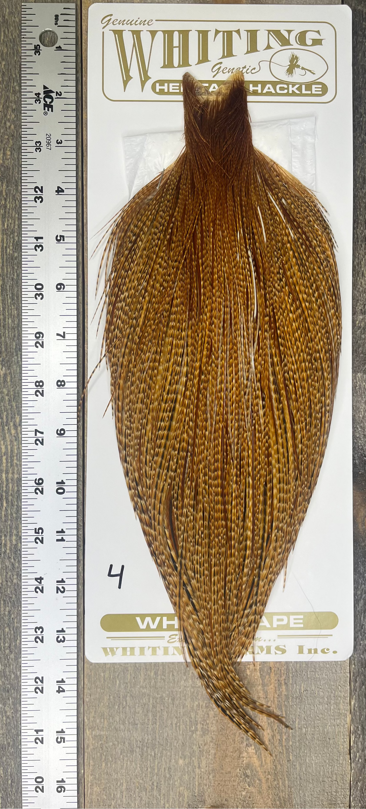 Whiting Heritage Cape Grade #1 - #04 Dry Fly Hackle