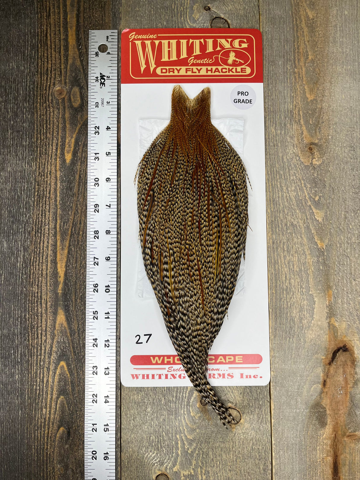 Whiting Pro Grade Cree Cape #27 Dry Fly Hackle